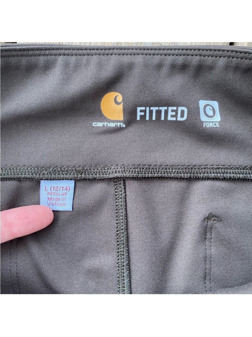 Carhartt Force Utility Knit Legging Dark Coffee L 12 14 - Picture 10 of 12